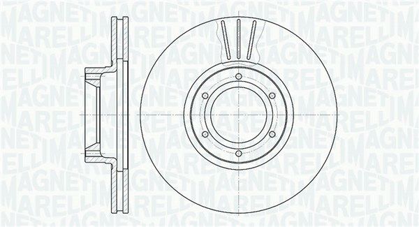 MAGNETI MARELLI Тормозной диск 361302040390